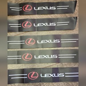 5 pc carbon fiber Lexus Door Sill Threshold and trunk Scuff Protector Set